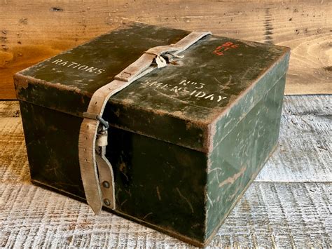 military metal box gift|vintage military metal boxes.